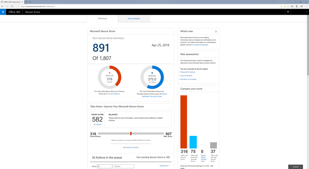 2019 - Blog 02 - Een nieuw thuis voor een geheel nieuwe look voor Microsoft Secure Score - Final - Image 00.png