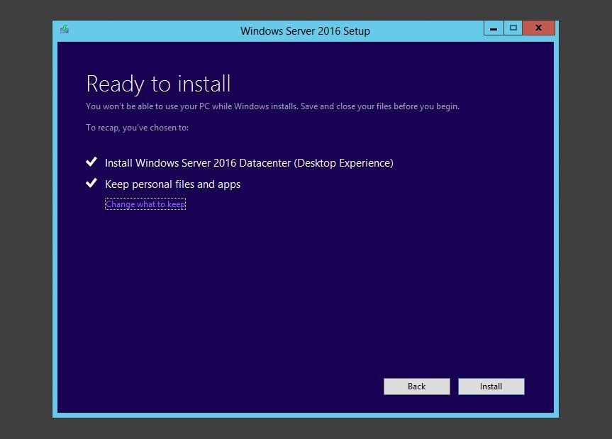 Windows Server 2016 nâng cấp tại chỗ. jpg