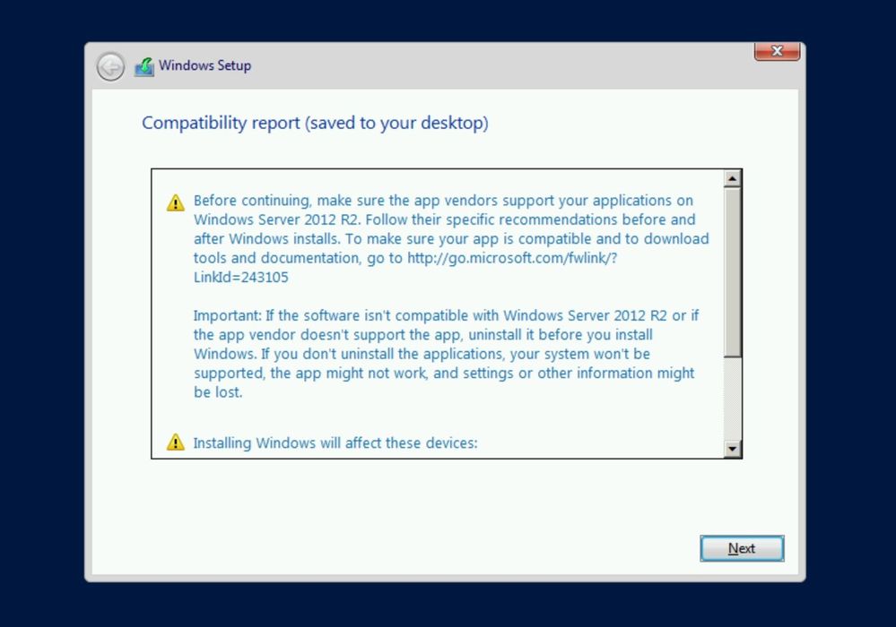 Rapport de compatibilité de Windows Server 2012 R2.jpg