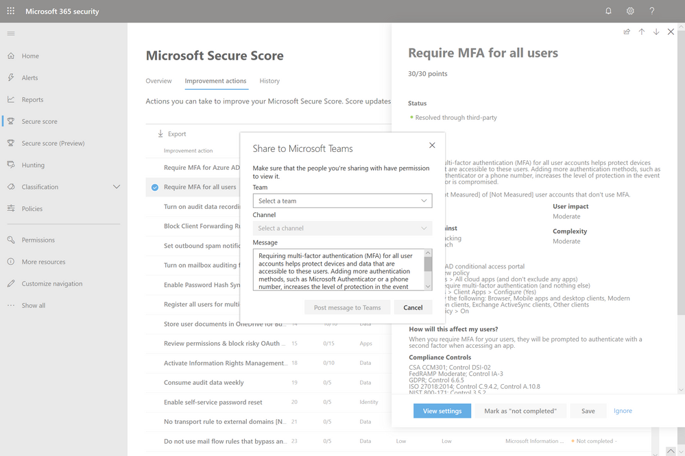 2019 - Microsoft 365 Security Center - Collaboration - Blog - Vibranium - Image 07 - Teams Clicked.png