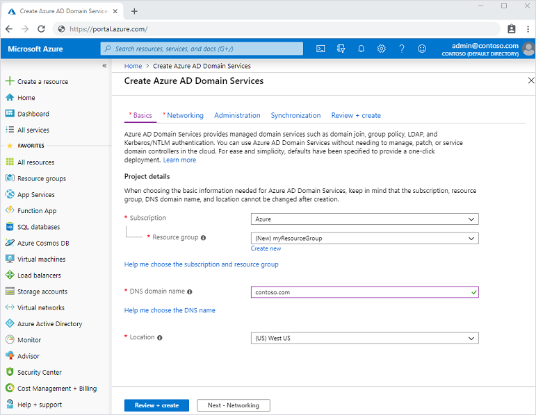The new Azure AD Domain Services creation experience..png