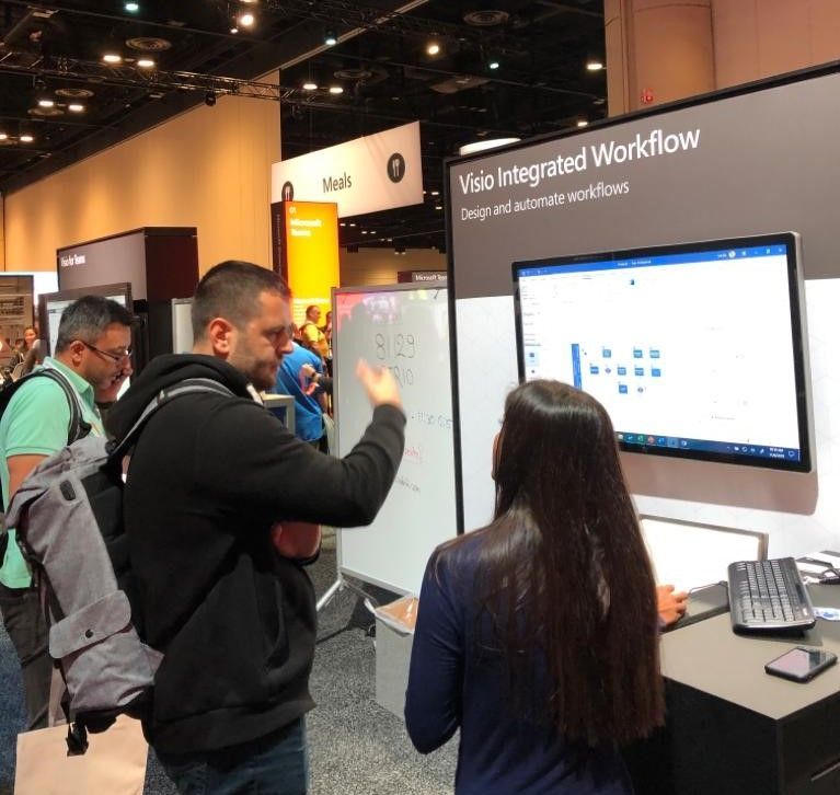 MS Ignite 2019 blog - Visio Integrated Workflow Booth.jpeg