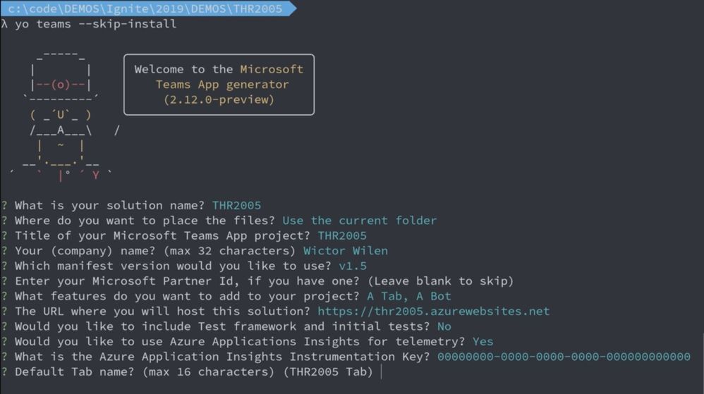 A Yeoman Generator for Microsoft Teams Apps projects. (https://aka.ms/YoTeams)