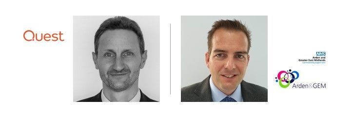 Left-to-right: Colin Truran (Principal strategist at Quest Software) and Chris Reynolds (Head of Systems and Applications Development Services at Arden and GEM Commissioning Support Unit) [The Intrazone guests]