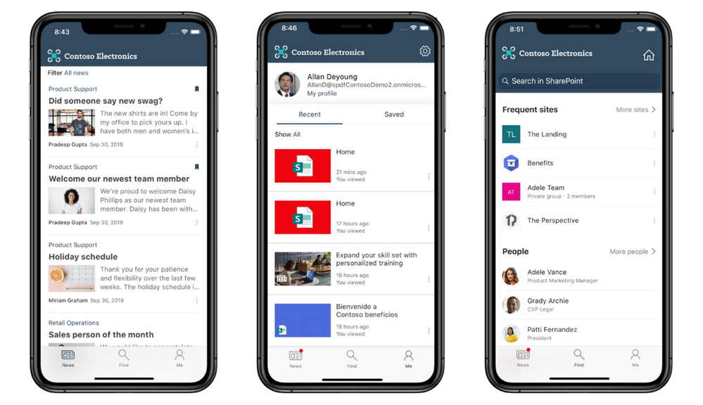 Company branding with the SharePoint mobile app