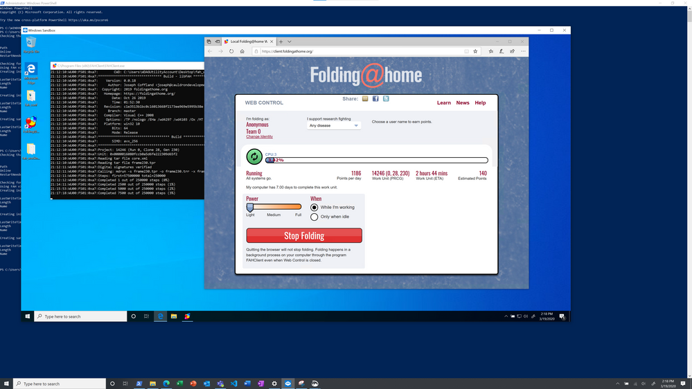 Folding@Home in Windows Sandbox