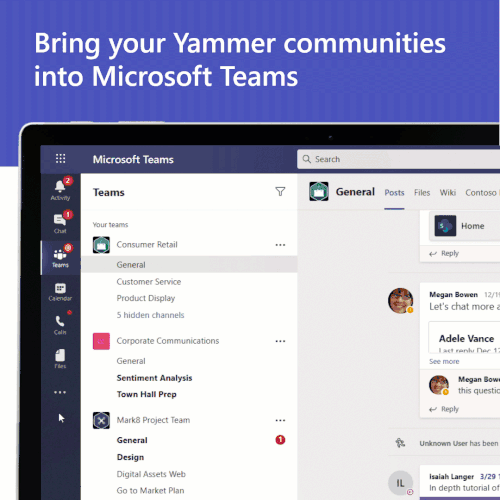 Install the Communities app to bring your Yammer experience into Microsoft Teams