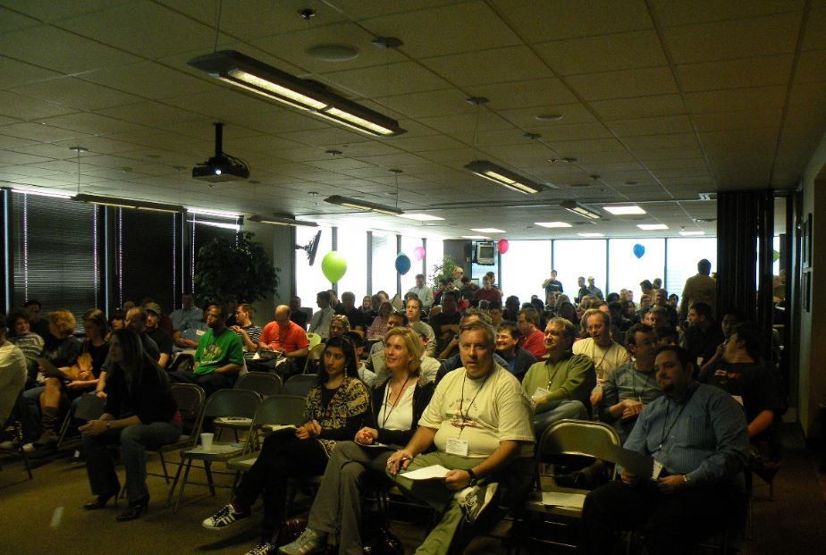 Throwback photo of the first-ever GiveCamp back in 2009!
