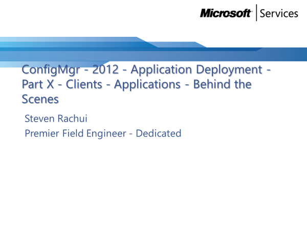 Video Tutorial: Clients and Applications Behind the Scenes - Application Deployment Part 10