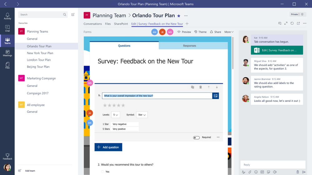 Microsoft Forms Works Great With Microsoft Teams Microsoft Tech