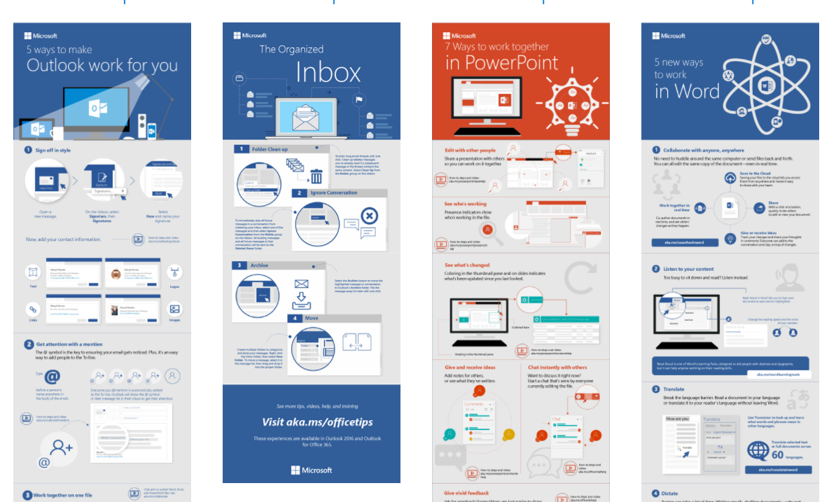new infographic templates for word  outlook  and powerpoint adoption