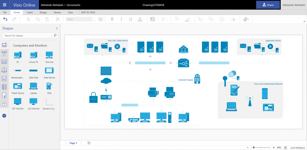 Extend Diagramming To It With Network Diagrams In Visio