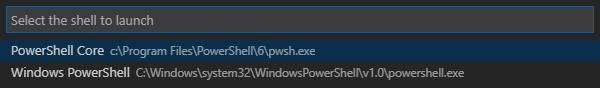 Configure Visual Studio Code to run PowerShell for Windows and PowerShell Core Simultaneously