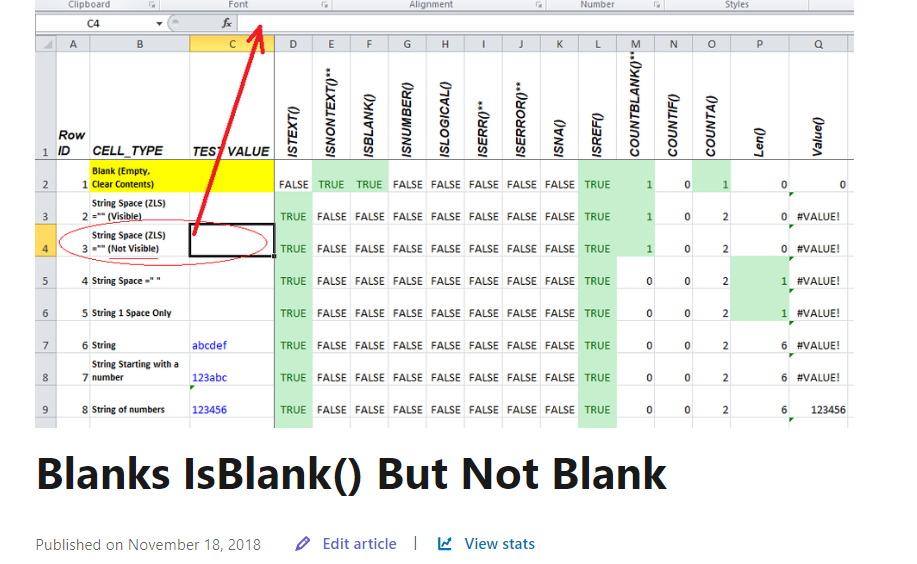 Two Types Of Blank In Excel Microsoft Tech Community 281066