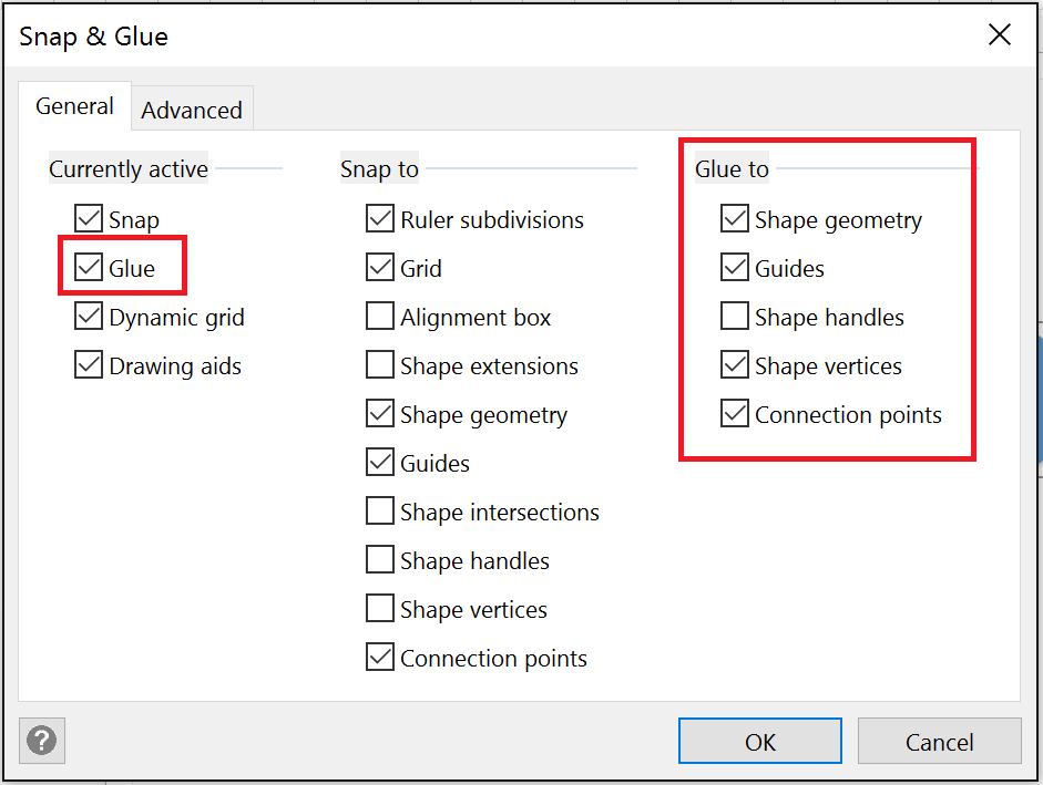 Snap-and-Glue-Settings