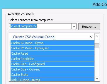 How to Enable CSV Cache
